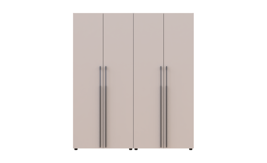 Kleiderschrank mit Regalen und Schubladen Doros Kasper Kaschmir 2+2 Türen 180x48x204 (42005534)