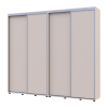 Kleiderschrank Doros Sigma Slim Schiebetüren Kaschmir 2+2 Türen 240x45x214.4 (42005594)