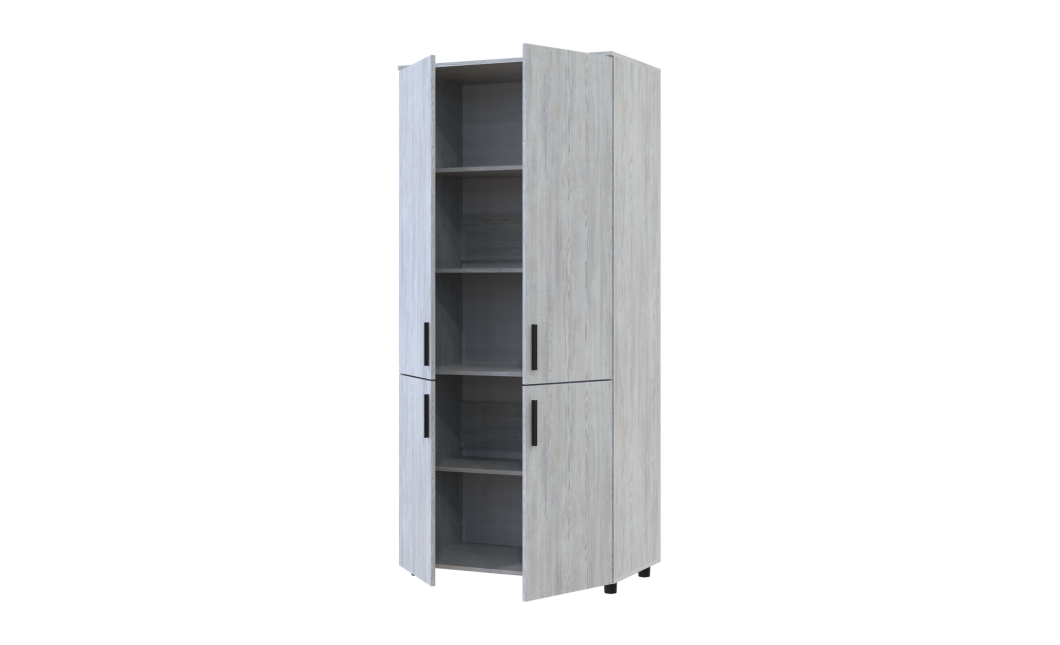 Kleiderschrank Doros Thorn Natti Kiefer 2 Türen Böden 90x51,6x200 (44900432)