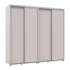 Kleiderschrank Doros Sigma Slim Schiebetüren Kaschmir 2+2 Türen 230x60x214.4 (42005593)