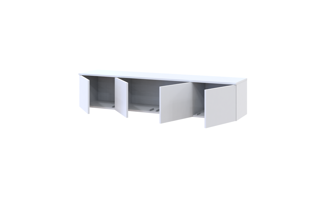 TV-Board Doros Levia Weiß 4 Türen 160x35x33 (41516091)