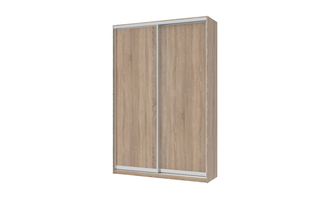 Kleiderschrank Doros City Light Schiebetüren Sonoma Eiche 2 Türen 150x45x225 (42002013)