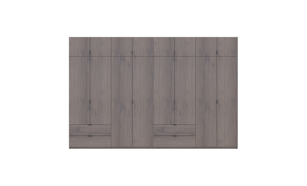 Kleiderschrank Doros Lukas Cannolo / Cannolo 4+4 Türen 360x50x240 (42005250)