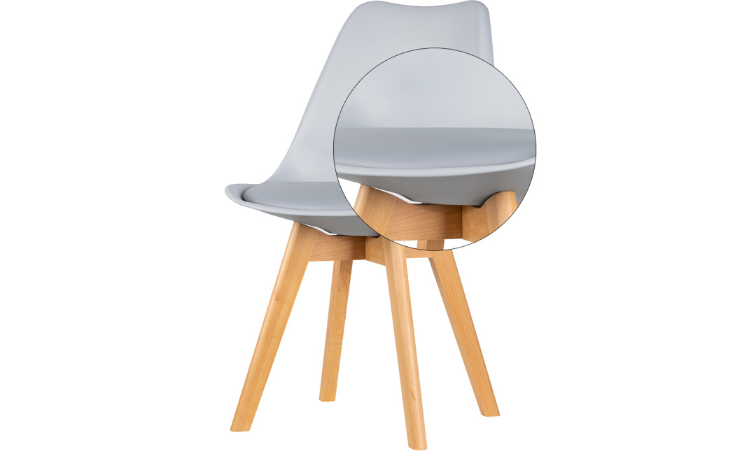 Stuhl Doros Bin Grau 49x43x84 (84110003)