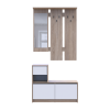 Flurmöbel Set Bela Sonoma Eiche/Weiß mit Spiegel 100x40x210 (44900410)