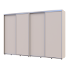 Kleiderschrank Doros Sigma Slim Schiebetüren Kaschmir 2+2 Türen 310x60x214.4 (42005609)