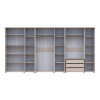 Kleiderschrank mit Regalen und Schubladen Doros Kasper Kaschmir 3+3+3 Türen 405x48x204 (42005734)