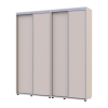 Kleiderschrank Doros Sigma Slim Schiebetüren Kaschmir 2+2 Türen 190x45x214.4 (42005584)