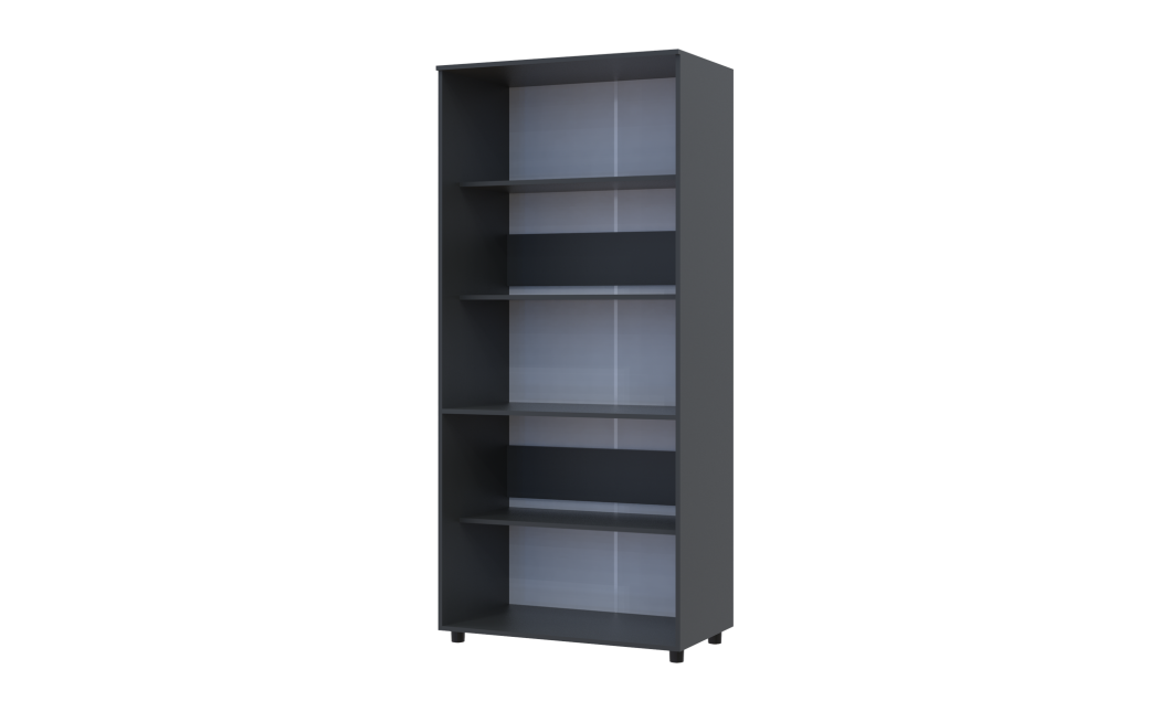 Kleiderschrank Doros Thorn Anthrazit 2 Türen Böden 90x51,6x200 (44900444)