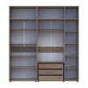 Kleiderschrank mit Schubladen, Regalen und Aufsatz Doros Kasper Cremona Cannolo 2+3 Türen 225x48x245 (42005557)