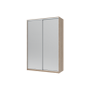 Kleiderschrank Doros City Light Schiebetüren Sonoma Eiche mit Spiegel 150x60x225 (44900073)
