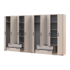 Kleiderschrank Doros Rondi Kaschmir 4+4 Türen 320x52x195 (42005626)