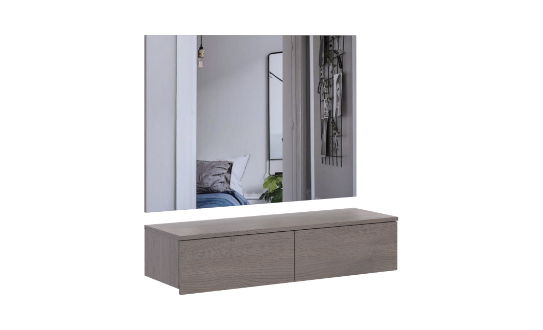 Möbelset Doros Levia mit Spiegel Cannolo 100x32x100 (42005238)