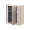 Kommode Doros Kassel Kaschmir 3 Türen 97x40x110 (41516209)