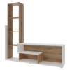 Kleiderschrank Doros Etana Artisan Eiche/Weiß 150x30x150 (41510097)