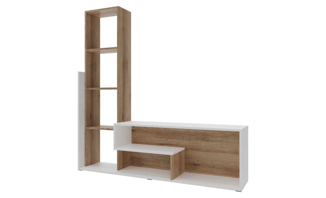 Kleiderschrank Doros Etana Artisan Eiche/Weiß 150x30x150 (41510097)