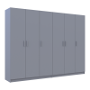 Kleiderschrank-Set Doros Promo Grau 3+3 Türen 270x48x204 (80737768)