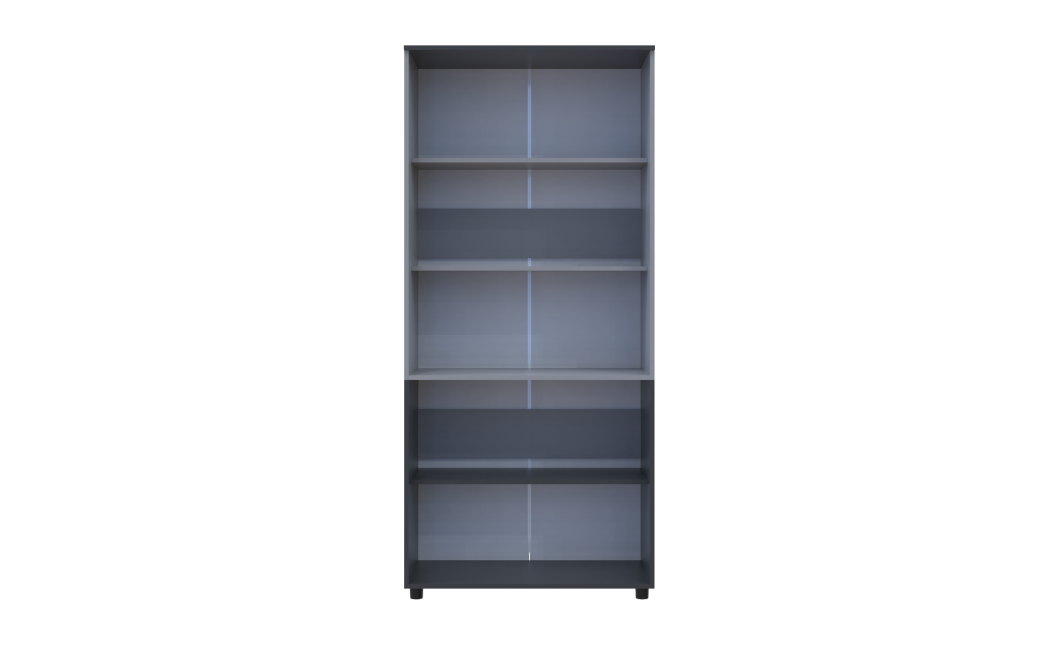 Kleiderschrank Doros Thorn Anthrazit/Grau 2 Türen Böden 90x51,6x200 (44900472)
