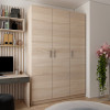 Kleiderschrank Doros Promo mit Drehtüren Sonoma Eiche 3 Türen 135x48x204 (80737072)