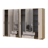 Kleiderschrank mit Spiegel Doros Rondi Artisan Eiche/Kaschmir 3+4 Türen 281x52x195 (42005661)