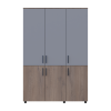 Kleiderschrank Doros Thorn Cremona Cannolo/Grau 3 Türen Böden 135x51,6x200 (44900504)