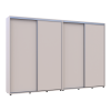 Kleiderschrank Doros Sigma Slim Schiebetüren Kaschmir 2+2 Türen 320x45x214.4 (42005610)