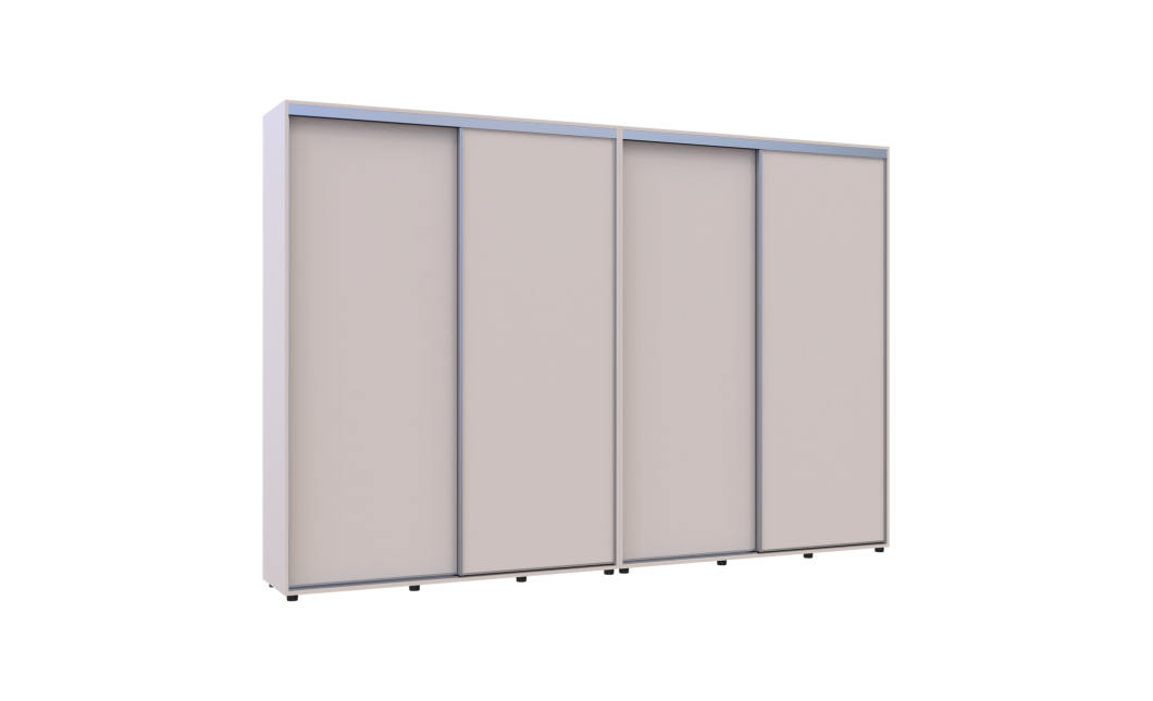 Kleiderschrank Doros Sigma Slim Schiebetüren Kaschmir 2+2 Türen 320x45x214.4 (42005610)