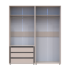 Kleiderschrank mit Schubladen Doros Kasper Kaschmir 2+2 Türen 180x48x204 (42005728)