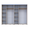 Kleiderschrank Doros Sigma Slim Schiebetüren Kaschmir 2+2 Türen 270x45x214.4 (42005600)
