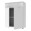 Kommode Doros Ron 2 Weiß 2 Türen 1 Schublade 80x38x100 (41516003)