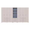 Kleiderschrank Doros Gelar Kaschmir 4+4 Türen Säulenschrank 370x49,5x203,4 (42005179)
