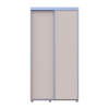 Kleiderschrank Doros Sigma Slim Schiebetüren Kaschmir 2 Türen 110x60x214.4 (42005454)
