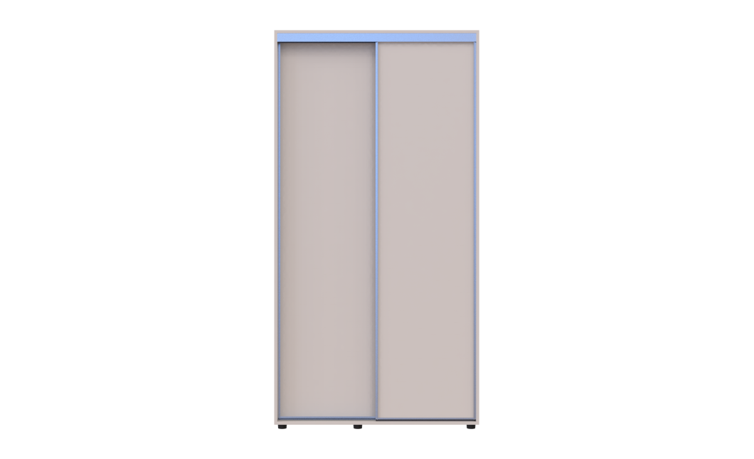 Kleiderschrank Doros Sigma Slim Schiebetüren Kaschmir 2 Türen 110x60x214.4 (42005454)