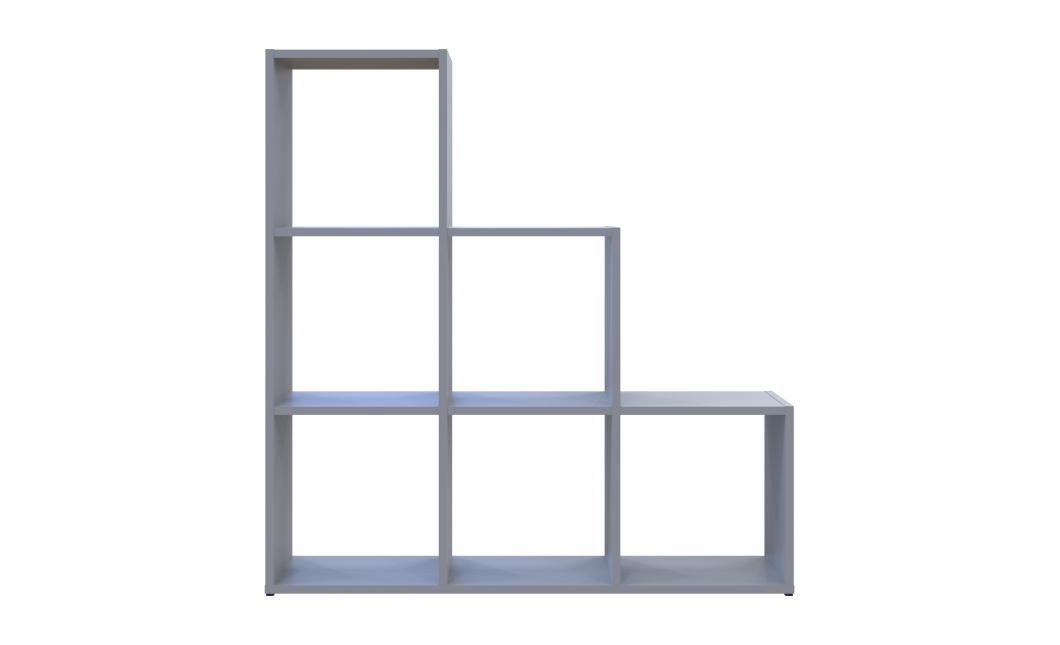 Regalsystem Doros Step 3x3 Grau offen 102,6x28,8x106,1 (41516178)