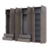Kleiderschrank Doros Lukas Cannolo / Cannolo 3+4 Türen 315x50x240 (42005248)