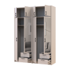 Kleiderschrank mit Spiegel und Aufsatz Doros Rondi Kaschmir 2+2 Türen 164x52x236 (42005629)