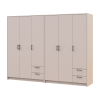 Kleiderschrank Doros Rondi Kaschmir 3+3 Türen 242x52x195 (42005622)