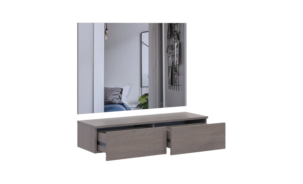 Möbelset Doros Levia mit Spiegel Cannolo 100x32x100 (42005238)
