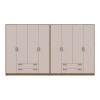 Kleiderschrank Doros Rondi Artisan Eiche/Kaschmir 4+4 Türen 320x52x195 (42005662)