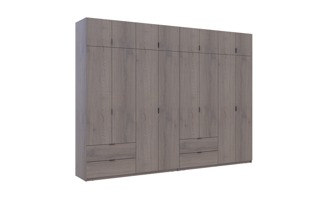 Kleiderschrank Doros Lukas Cannolo / Cannolo 4+4 Türen 320x50x240 (42005246)