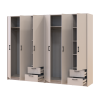 Kleiderschrank Doros Rondi Kaschmir 3+3 Türen 242x52x195 (42005622)