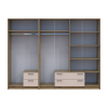 Kleiderschrank Doros Rondi Artisan Eiche/Kaschmir 2+4 Türen 242x52x195 (42005656)