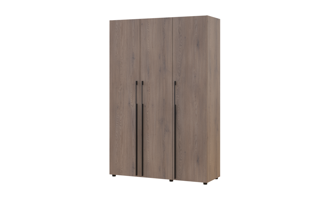 Kleiderschrank mit Regalen Doros Kasper Cremona Cannolo 3 Türen 135x48x204 (42005558)