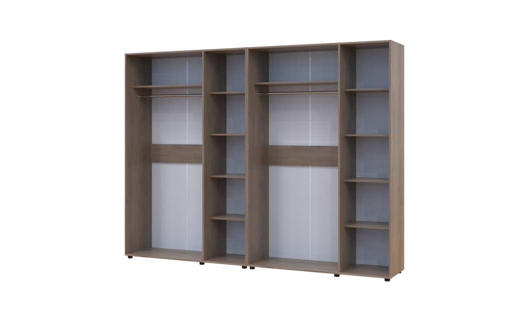Kleiderschrank Doros Kasper Cremona Cannolo 3+3 Türen 270x50x204 (42005517)