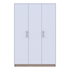 Kleiderschrank Doros Austin mit Drehtüren Weiß 135x51x205 (80737167)