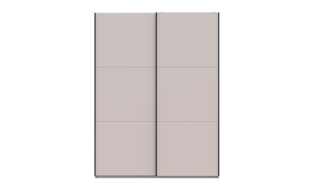 Kleiderschrank Doros G-Caiser Schiebetüren Kaschmir 2 Türen 180x60x240 (42005320)