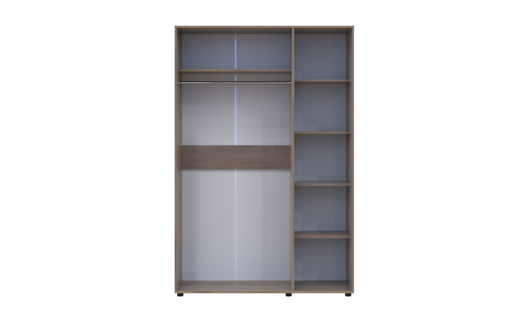 Kleiderschrank Doros Kasper Cremona Cannolo 3 Türen 135x50x204 (44900550)
