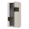 Kleiderschrank Doros Dale Kaschmir/Artisan Eiche 2 Türen 115,2x52x220 (80737725)