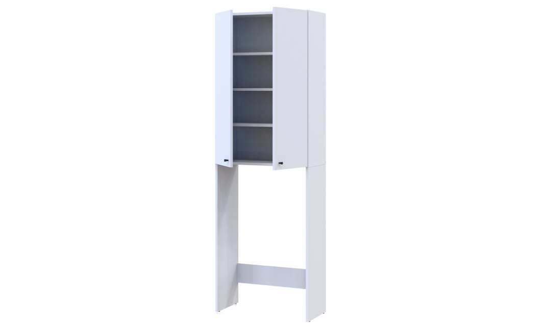 Waschmaschinenschrank Doros Lola Weiß 64x31,6x190 (41516022)