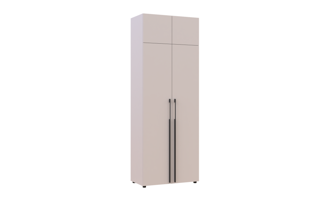 Kleiderschrank mit Schubladen und Aufsatz Doros Kasper Kaschmir 2 Türen 90x48x245 (42005538)